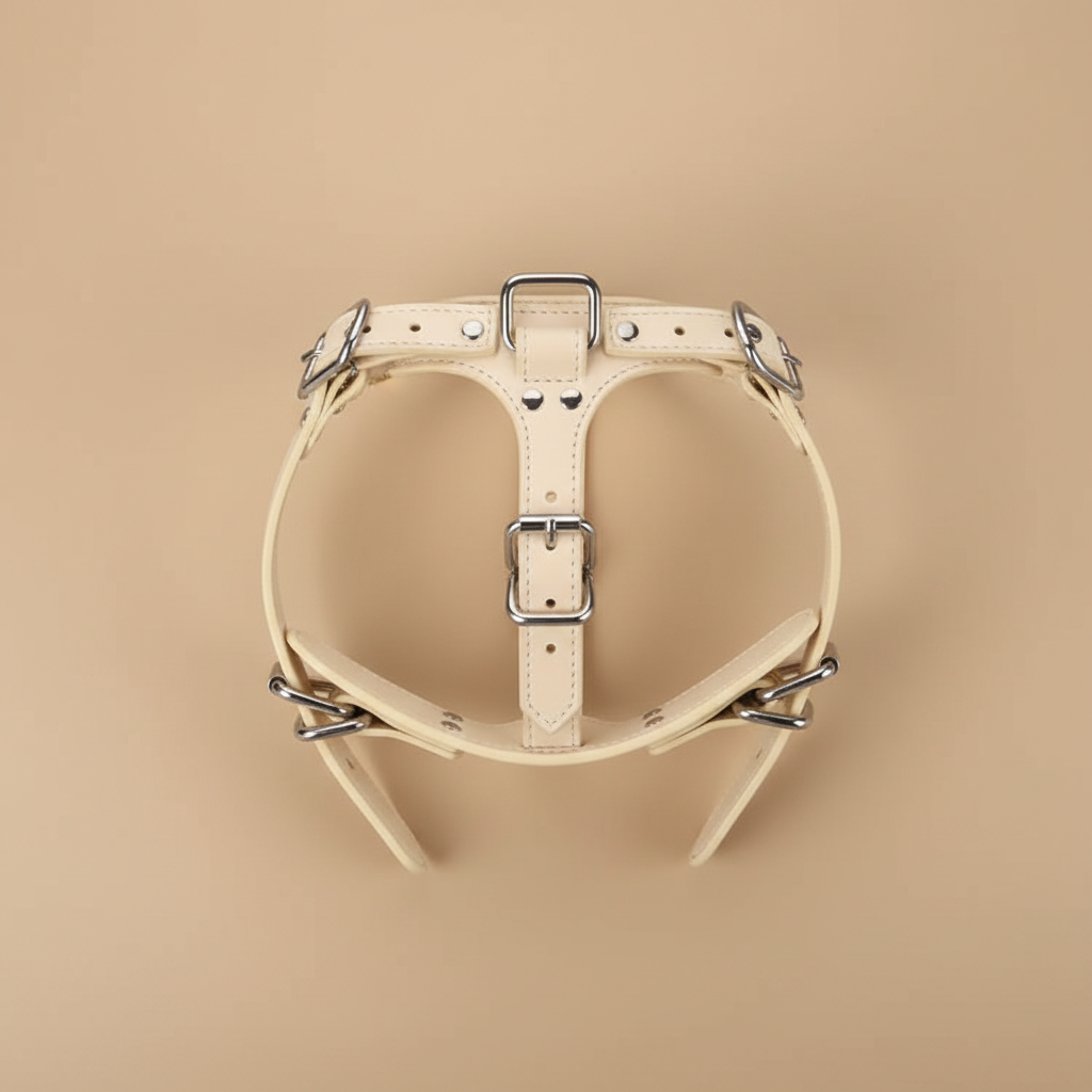 Premium Luxury Dog Harness - Tan